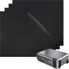 BYKITCHEN Air Fryer Oven Liners, 11x12 Inches, Set 4pcsx11*12 Black 