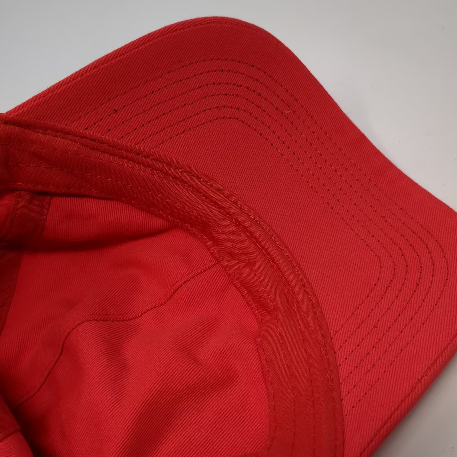Red Baseball Cap Hat One Size Adjustable 100% Cot… - image 8