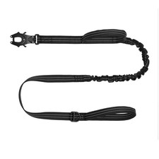 Tactical Dog Leash 6ft K9 Training 2 Control Handle Reflective Black