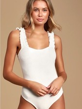 Francesca-s Women's White Bodysuit