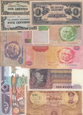 World Banknotes, Lot of 10, Mixed Collection, WBN-128