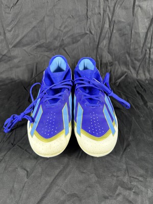 Adidas Messi Soccer Shoes Mens Size 12 Blue Gold Cleats FG  display picture 3