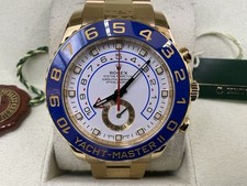 18ct Yellow Gold Rolex Yachtmaster II model no 116688, 44mm Full Set Hardly Worn