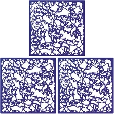 3 Pieces Knockdown Texture Spray Stencil Drywall Repair as the picture shown 