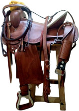 Barrel Racing Leather Western Horse Saddle Handmade Racer Equestrian Trail Tack