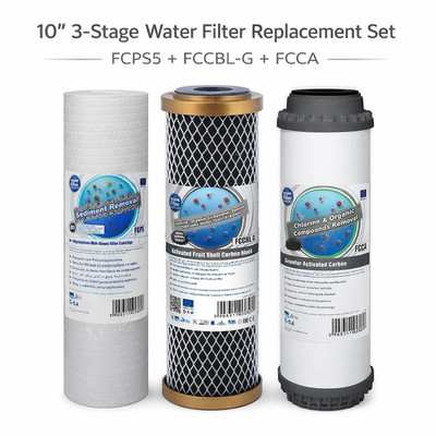 Aquafilter 3 Stufen HMA Schwermetall Reduktion Wasserfilter System Ersatz 