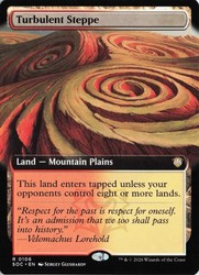 Turbulent Steppe (Extended Art) - Commander: Secrets of Strixhaven