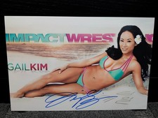 Gail Kim Signed Wrestling 12x8 Image