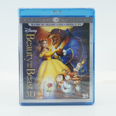 NEW Blu-Ray Beauty & the Beast Disney 1991 Diamond Edition BRAND NEW SEALED