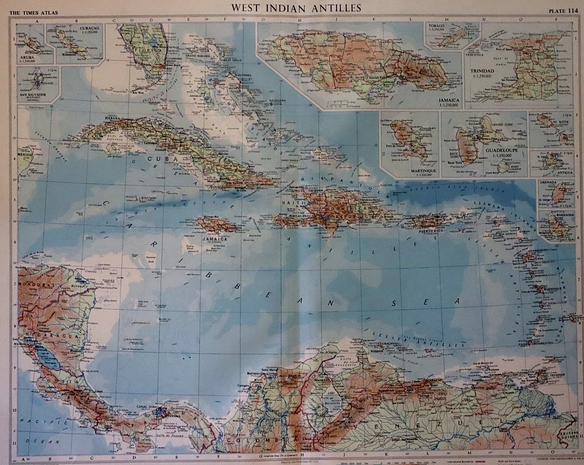 World Antique Maps 1950-1959 for sale | eBay