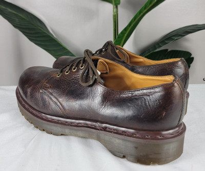 Dr. Martens 1461 Made in England Brown Leather Lace-Up Oxford Shoes US 13 UK 12