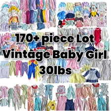 HUGE 170 Piece Bundle Vintage Baby Girl Clothes 80s 90s Toddler 30lbs Lot