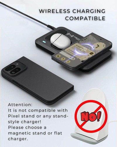 Coque Magsafe pliable pour Google Pixel 9 Pro fibre d'aramide housse magnétique version 2.0 - Photo 11 sur 33