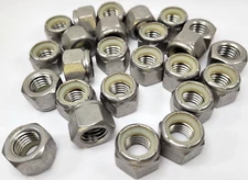 Nylon Insert Lock Nut Stainless Steel 1/2"-13 Stainless Steel Lock Nut - Pack 25