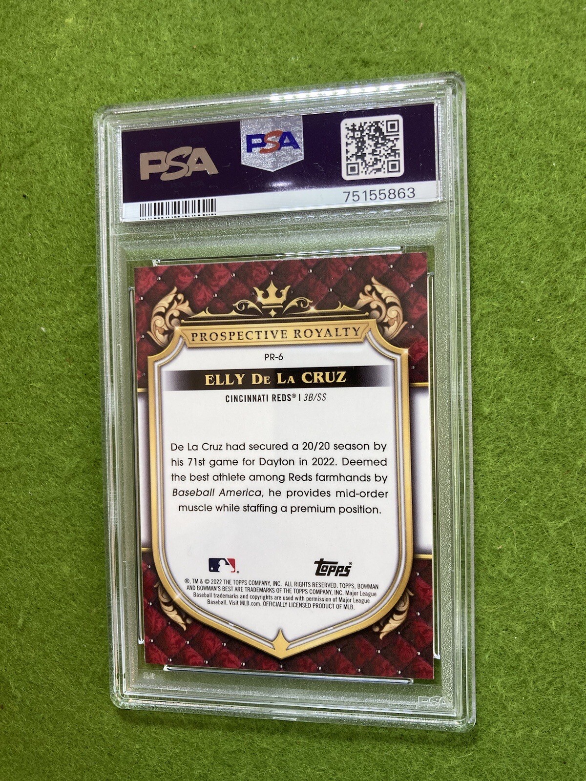 Elly De La Cruz REFRACTOR ROOKIE CARD PSA 9 RC 2022 Bowman's Best MAKE AN OFFER view 12