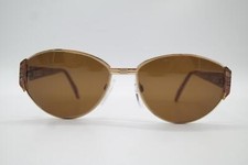 Vintage Sunglasses Silhouette 6156 /30 Gold Multicolored Oval Sunglasses