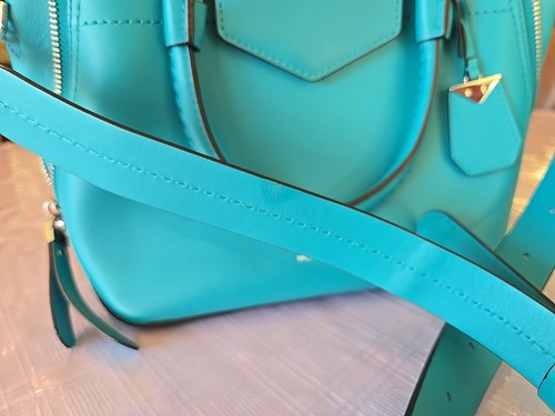 Michael Kors Unique Turquoise Soft Leather Shoulder Crossbody H.bag Purse - Picture 15 of 17