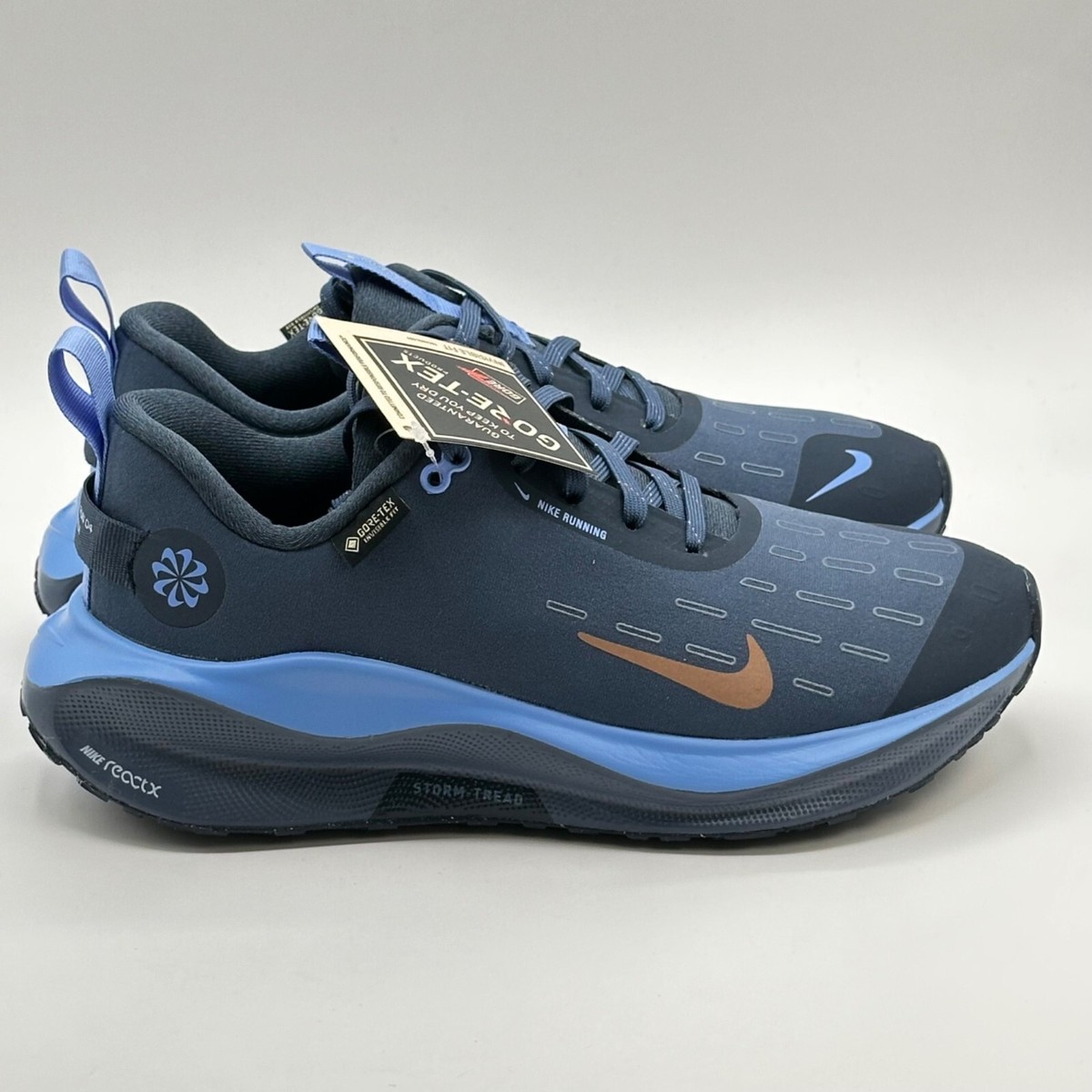 Size 6.5 - Nike ReactX Infinity Run 4 GORE-TEX Thunder Blue