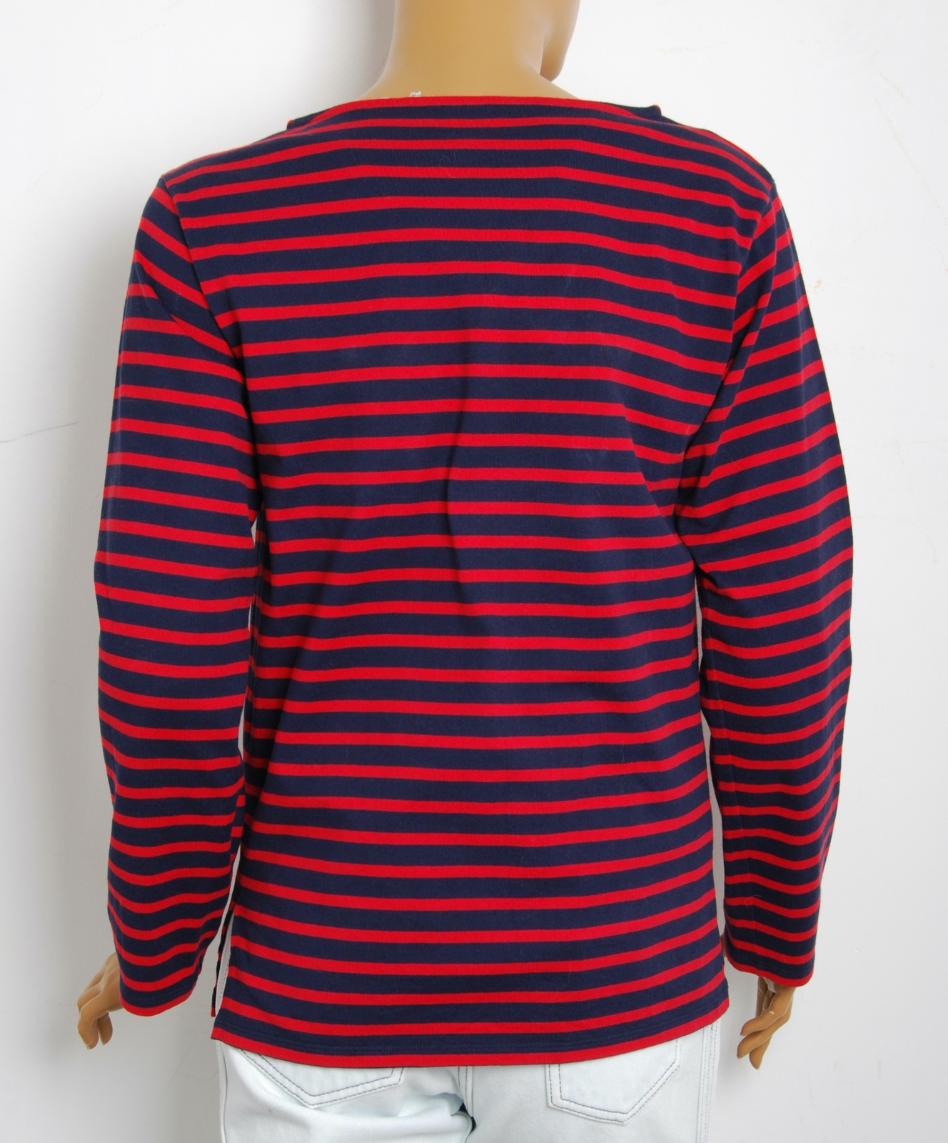 Maglione casual donna Saint Laurent 100% cotone a righe collo casual taglia M