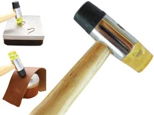 Small Rubber and Plastic Mallet Hammer Non Marring jewelry Craft