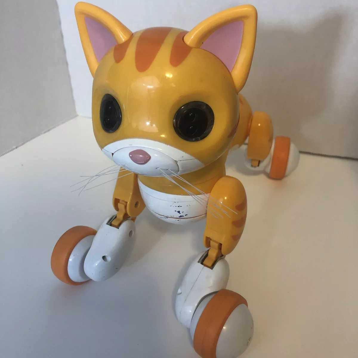 Ungdom toilet tøve Zoomer Kitty Orange Cat Interactive Toy Not Tested For Parts SEE  DESCRIPTION | eBay