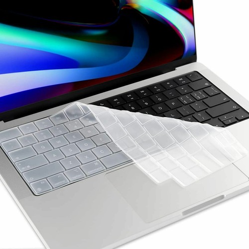 Soft Silicone Keyboard Cover Skin for MacBook Pro 14 16 inch 2021 M1 Pro Max - Picture 4 of 26