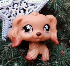 Mini Pet Shop LPS Cocker Spaniel 716  Brown Dog Who Love LPS Great Gifts Rare