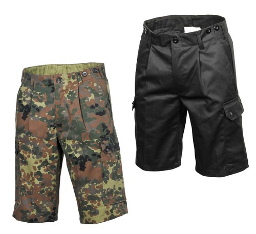 NUOVO bermuda Esercito Tedesco BW Shorts FLECKTARN NERO s-4xl Esercito  Outdoor | eBay