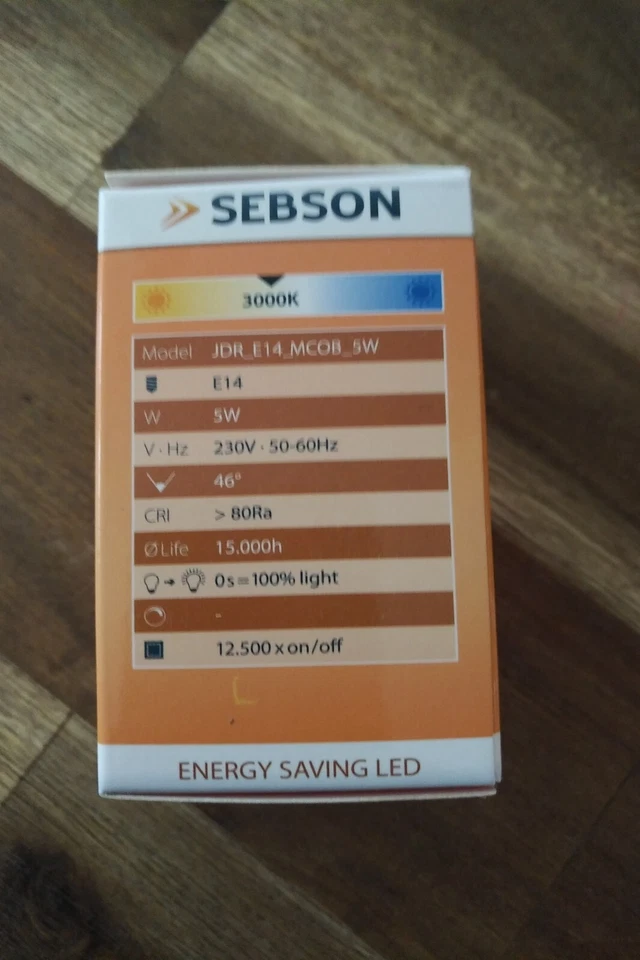 4 x LED Lampe E14 Warmweiß 5w / 50w 420lm / 3000 K Strahler Spot SEBSON - Bild 2 von 4