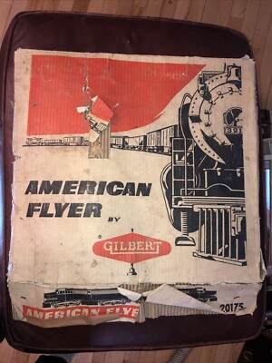 American Flyer S Scale 20175 1958 Starter Set Complete w/Orig Box & Trestle Set