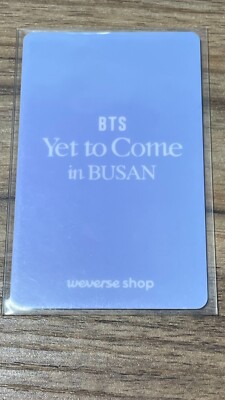 Official BTS Photocard PC Jungkook JK Yet To Come Busan Lucky Draw