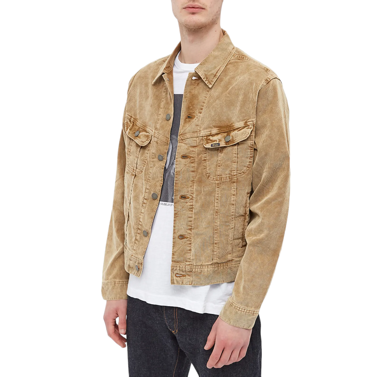 Polo Ralph Lauren Big & Tall Tan Stretch Corduroy Trucker Polo Ralph Lauren Big & Tall Tan Stretch Corduroy Trucker