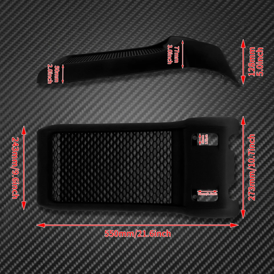Black Radiator Grilles Grill Shield Guard Cover Fit For Harley Street 750 2015 - Image 2 of 4