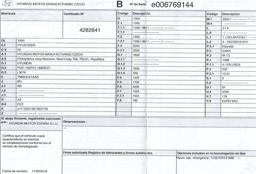 529603X500 TAPACUBOS PARA HYUNDAI I30 FASTBACK 2.0 TGDI CAT 4479832 4479832 - Foto 8 di 10