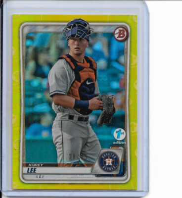 28リーヨプロフ読んでね　1104545 2020 Bowman Draft Korey Lee 1st Edition Yellow Paper Prospect 28