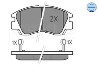 Meyle 025 213 7316/W Bremsbelagsatz, Scheibenbremse For Mitsubishi