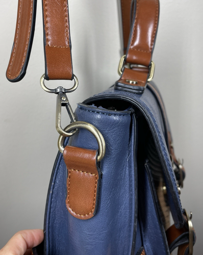 Modcloth Faux Leather Satchel Bag Handle Convertible Crossbody Detachable Strap - Picture 6 of 13