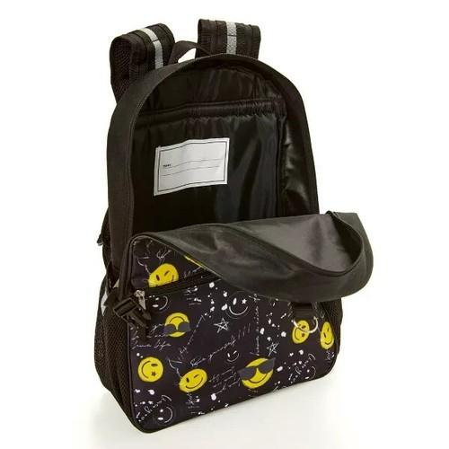 Kids' Headphone, Lunch bag, 17" Backpack Value Set - Smiley Cool Emoji, Inmocean - Picture 2 of 6