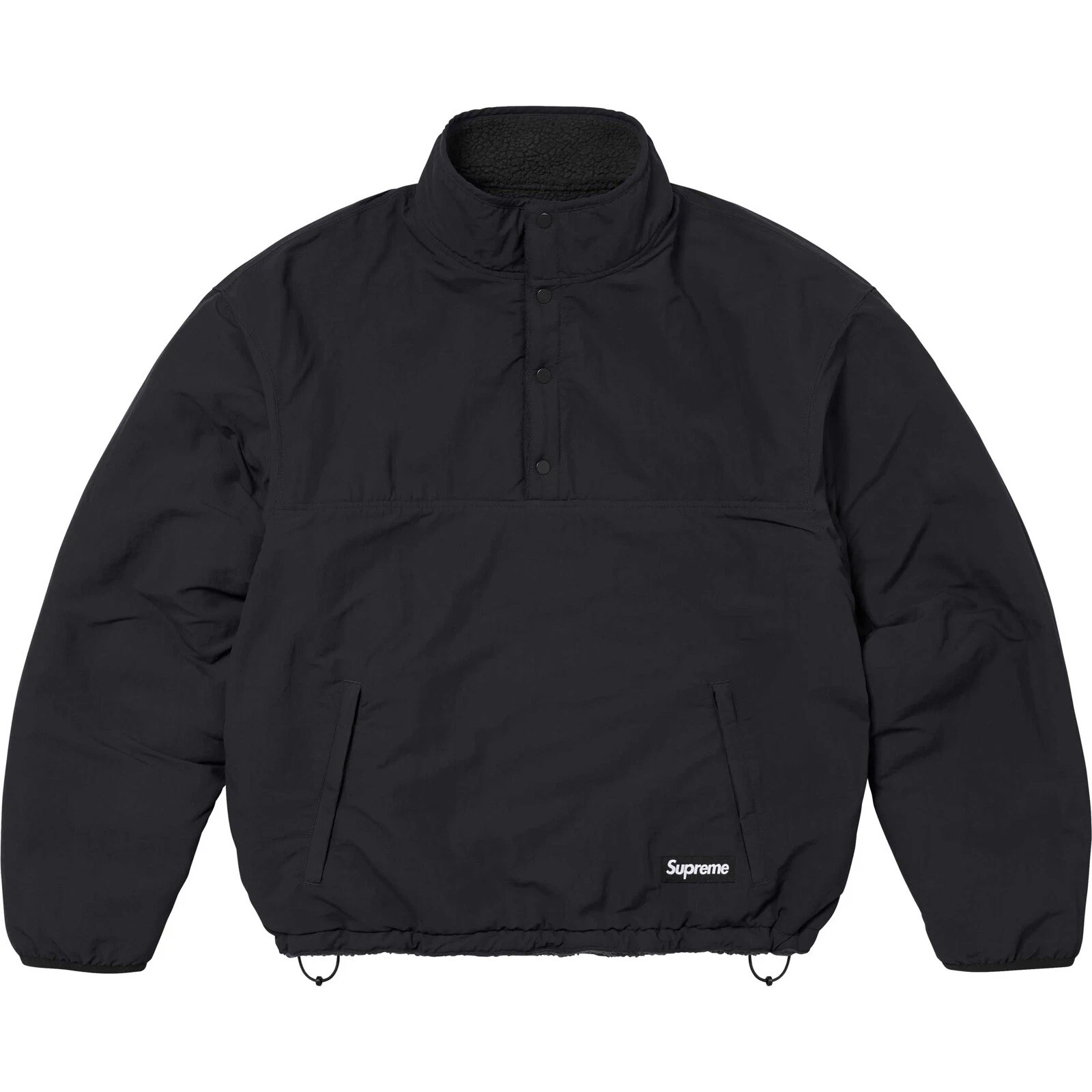 Pull réversible noir Supreme Polartec Shearling FW24 taille L