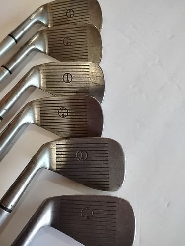 Vintage Kenneth Smith Golf Clubs 3,5,6,7,8,9 Iron Unrestored Right Hand - Picture 6 of 6