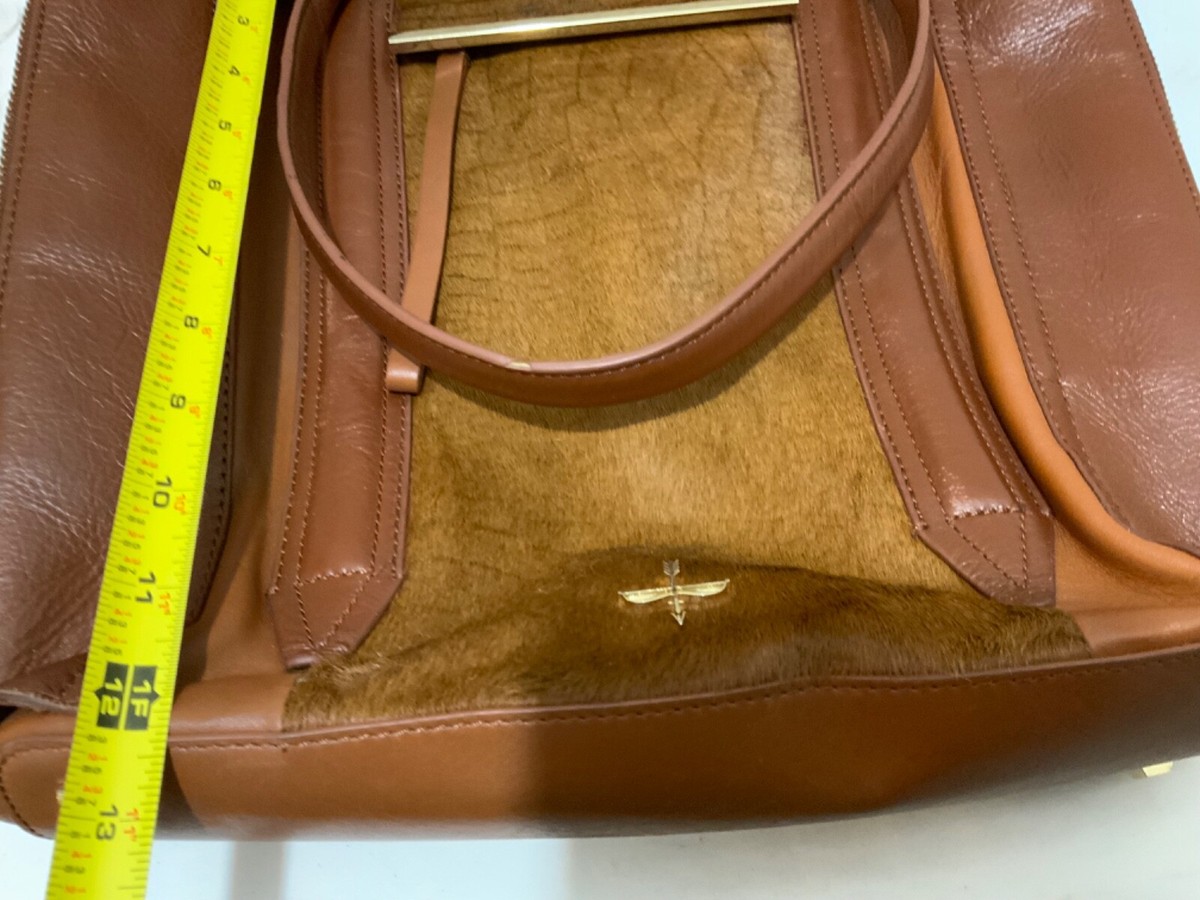 Pour La Victoire Large Tote Bag in Leather and Pony Hair