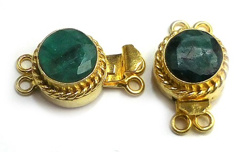 2 Pièces 25X16X7mm Bali Boîte Fermoir 2 Brin Cuivre Antique Bijoux