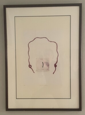 PATRICIA ZINSMEISTER PARKER The Redhead, 3 x2  Mixed Media, Signed  PZP, 1993 