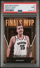 2023 PANINI NBA HOOPS FINALS MVP #1 NIKOLA JOKIC PSA 9 DENVER NUGGETS NBA