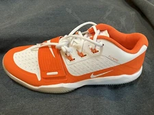 Nike Alpha Menace Turf Low Football Shoes White Orange BV3997-105 Size 11 NWT