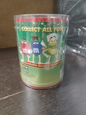 NEW IN PKG. - Xmas Ornament M&M Yellow Bendable Body Character By
