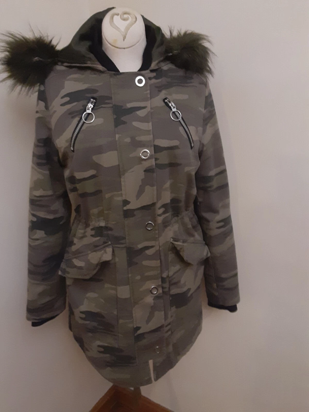 VETEMENTS Giacca invernale Express parka cappotto mimetico taglia XS