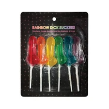 Kheper Games Rainbow Dick Suckers Assorted Flavors (Pack of 6)
