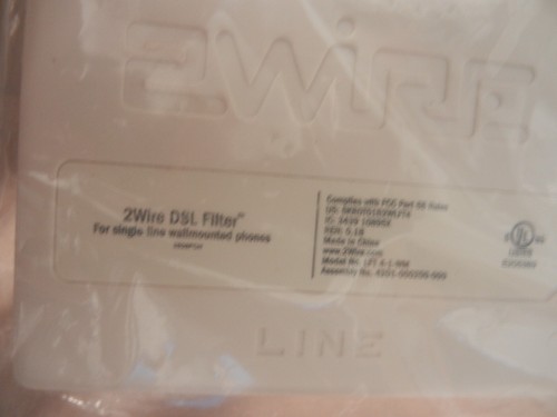 2wire 2 WIRE DSL FILTER SINGLE-LINE WALL MOUNT LFT 4-1-WM - 第 2/3 張圖片