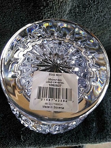 Waterford Crystal Imperial 10" Diamant & Fächerschliff Eierschachteln mit Fuß - Bild 6 von 8